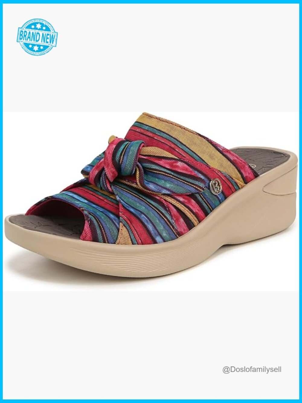 Slingback Sandals with Wedge Heel Comfortable and Breathable for Casual Wear